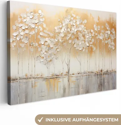Obrázek produktu pro OneMillionCanvasses® - Plátna - Stromy - Umění - Akryl - Příroda, nástěnné dekorace, Obrazy Obývací pokoj, 30x20cm
