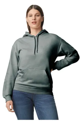 Produktbild von Gildan - "Softstyle" Kapuzenpullover Fleece für Herren/Damen Uni FK2886 (3XL) (Grau meliert)