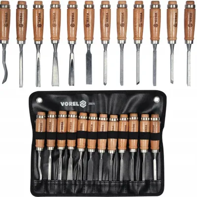 Produktbild von VOREL 25570 Holzmeißel Set 12-teilig
