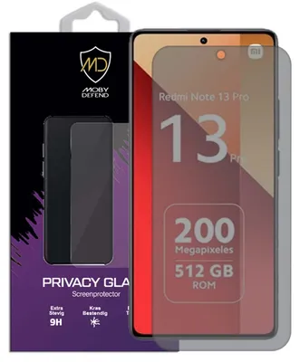 Productafbeelding van MobyDefend Screenprotector - Geschikt voor Xiaomi Redmi Note 13 Pro 4G - Matte Privacy Glass Screensaver