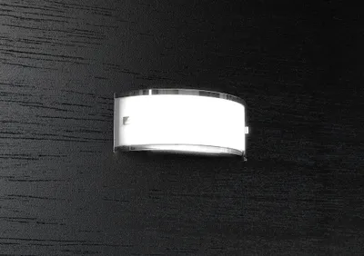 Immagine prodotto di Applique Contemporanea Linear Metallo E Vetro Bianco 1 Luce E27 30Cm