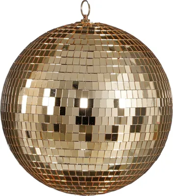 Image de Mica Decorations Boule à facettes de Noël - Ø25 cm - Champagne