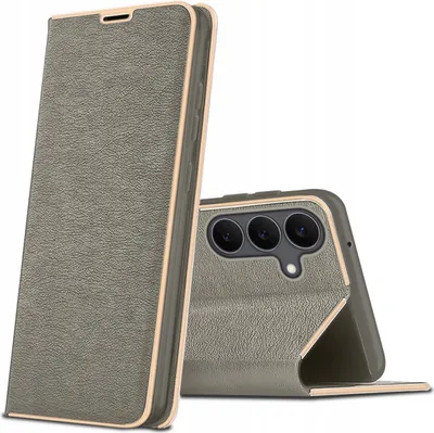 Zdjęcie produktu dla Etui z klapką do Samsung S25 FE Case Magnet PREMIUM + Szkło 9H