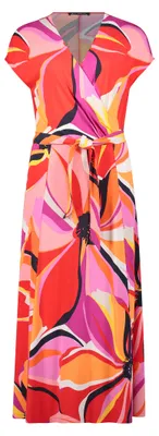 Produktbild von Kleid Lang 1/2 Arm 4842 Red/Pink Größe 36