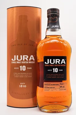 Produktbild von Jura 10 Jahre Single Malt Scotch Whisky in Geschenkpackung | 40 % vol | 0,7 l
