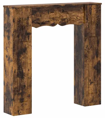 Produktbild von vidaXL Kaminumrandung Räuchereiche 102 x 20 x 102 cm Holzwerkstoff