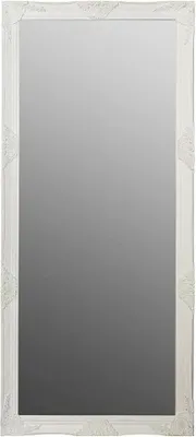 Produktbild von Wandspiegel Holzrahmen weiß antik 162x72cm mit Patina | Barock Landhausstil Vintage Shabby Chic | Flur Bad Garderobe Dekospiegel