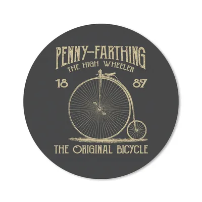 Produktbild von MuchoWow® Mauspad Mousepad Fahrrad - Laufräder - Vintage 20x20 cm - Mousepads - Maus Mat - Pad - Mausunterlage - Schreibtischmatte