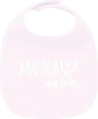 Produktbild von Huuraa Unisex Babylatz Malaga my love Geschenk Babypink  Baumwolle Malaga Mitbringsel