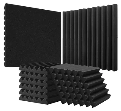 Zdjęcie produktu dla Panele Akustyczne z Pianki – 36 sztuk, 30 x 30 x 5 cm