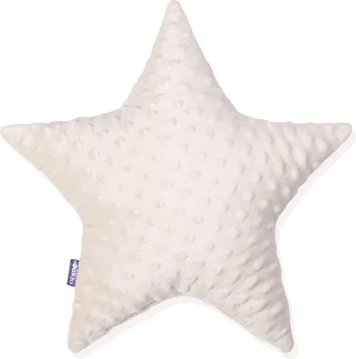 Produktbild von Ecru Minky Sternkissen