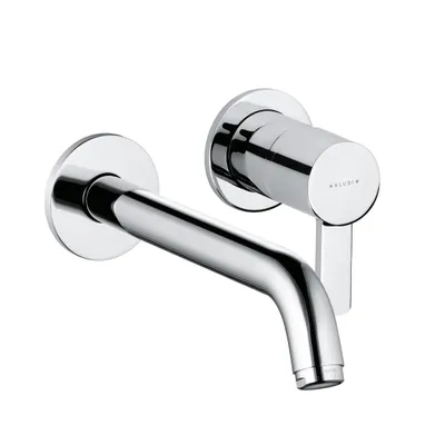 Immagine prodotto di KLUDI ZENTA Mitigeur mural encastré pour lavabo à deux trous, bec déverseur mural 230mm, chrome, 382450575, 382450575