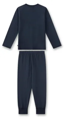 Productafbeelding van Sanetta pyjama voor jongens, donkerblauw | Comfortabel kinderpyjama