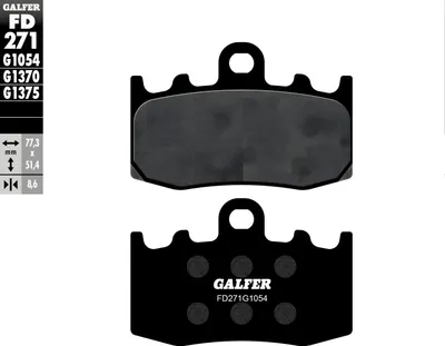 Produktbild von Bremsbeläge Set Galfer 2x FD271G1054 Semi-Metall vorne für BMW R GS RT ABS K S GT RS 850 - 1200 ccm Bj. 1999 - 2019