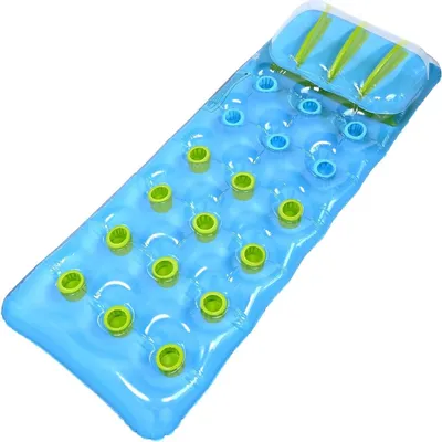 Image de Lit gonflable de natation et de repos pour adultes et enfants avec coussin et corde