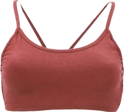 Produktbild von Goa Psytrance Bikini Top, Boho Top, Pixi Yoga Bra - Rostorange, Damen, Baumwolle,Elasthan, Größe: M/L