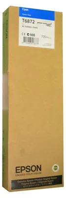 Obrázok produktu pre Epson Singlepack UltraChrome GS2 Cyan T687200 (700mL), Azúrová, 700 ml, 1 kusov