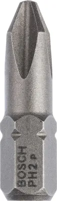 Zdjęcie produktu dla Bosch 2 607 001 512, 10 szt., Phillips, PH 2, Stal, 25 mm, 25,4 / 4 mm (1 / 4")