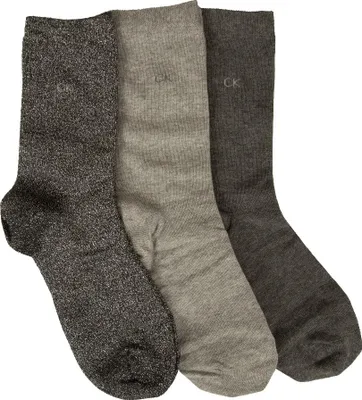 Produktbild von CK CALVIN KLEIN Damensocken 3 Paar kurze niedrige Socken mit Logo und Geschenkbox Artikel 701221439, UNICA - ONE SIZE, Cotone 55%,Poliammide 35%,Elasthan 2%,ALTRE FIBRE 8%