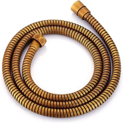 Produktbild von Duschschlauch Edelstahl antik Messing, 1,5 m, für jede Duschkopfmontage