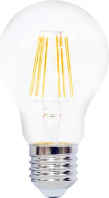 Produktbild von LightMe LED Filament Leuchtmittel Birnenform A60 7W = 60W E27 klar 810lm warmweiß 2700K DIMMBAR