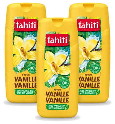 Produktbild von 3 x Tahiti Douchegel Vanille - 300 ml - Vorteilspackung - 3 Stücke