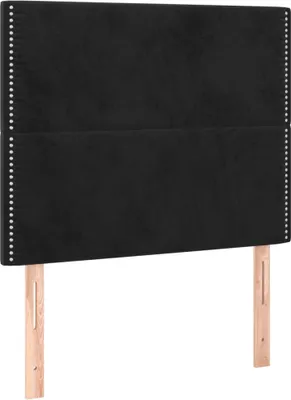 Produktbild von vidaXL Kopfteil Schwarz 90x5x118/128 cm Samt