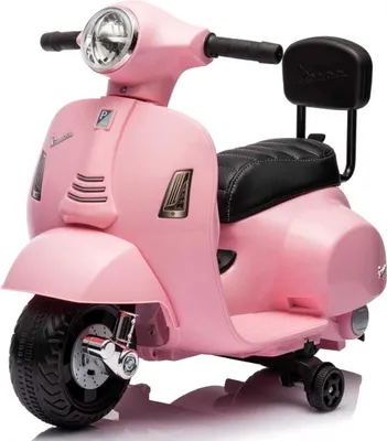 Produktbild von Vespa Elektroroller ab 18m Elektrofahrzeug Kinderfahrzeug Scooter mit Rückenlehne rosa