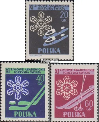 Produktbild von Briefmarken Polen 1956 Mi 956-958 (kompl.Ausg.) gestempelt Wintersportmeisterschaften