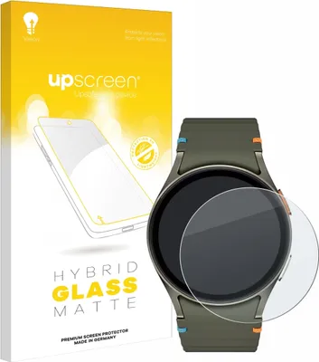 Produktbild von upscreen Entspiegelungs Schutzglas für Samsung Galaxy Watch 6 / 7 / 8 (40 mm) Schutzfolie Panzer Folie Glas Display Schutz matt
