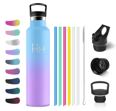 Produktbild von Thermosflasche 1L, Auslaufsichere Isolierflasche Doppelwandig, Trinkflasche mit