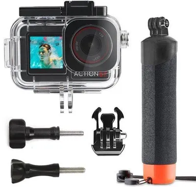 Productafbeelding van 50M/164FT Waterdichte Onderwater Behuizing Case en Drijvende Handvat, geschikt voor 5pro/Action 4/Action 3 Accessoires Duiken Set
