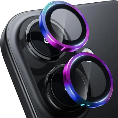 Image de Protection d'écran pour iPhone 17/16/16 Plus, dureté 9H, résistant aux rayures, sans bulles, verre trempé en métal HD, coque de protection, titane