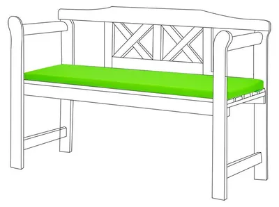 Produktbild von Gartenbankauflage – Wasserabweisendes Bankkissen mit Komfortfüllung – Bequemes Sitzpolster für Garten, Terrasse und Balkon