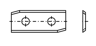 Produktbild von Spezial-Wendeplatte 29 - 50x12x1,5mm a=26mm 10 St.