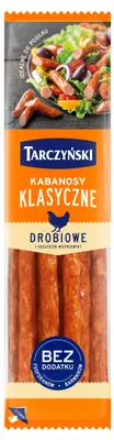 Zdjęcie produktu dla Kabanos klasyczny drobiowy z dodatkiem wieprzowiny 300 g Tarczyński