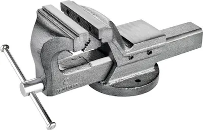 Produktbild von TOOLCRAFT TO-5342445 Schraubstock TO-5342445 Backenbreite: 100 mm Spann-Weite (max.): 125 mm