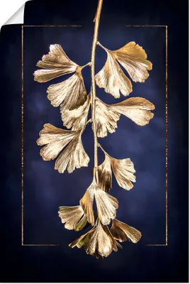 Produktbild von ARTland Poster Goldener Gingko Größe: 60x90 cm