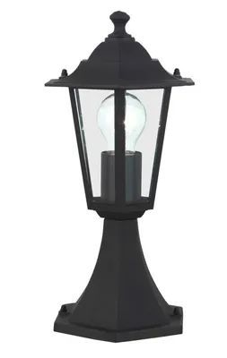 Immagine prodotto di Lampada da terra a luce diretta, ideale per l'illuminazione esterna, modello Crown, colore nero, grado di protezione IP44, potenza massima 60W, attacco E27, senza lampadina inclusa