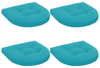 Imagen del producto de Cojines de Asiento de 4 Piezas 4 uds. 100% Poliéster Tuquesa