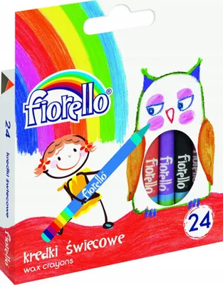 Zdjęcie produktu dla Fiorello Kredki Świecowe 24 kolory