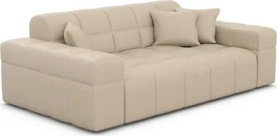 Produktbild von Kunstleder 2-Sitzer Couch Nivara Beige