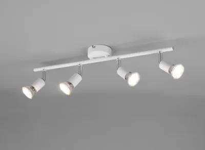 Produktbild von LED Wandstrahler 4 flammig Weiß Deckenstrahler für Flur & Treppenhausbeleuchtung
