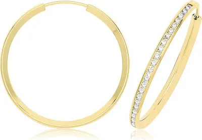Produktbild von 9 Karat (375) Gold Damen - Paar Creolen - 25mm; TRS369249KYMM25