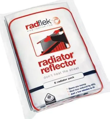 Zdjęcie produktu dla Energooszczędne folie grzejnikowe Radflek 3 sztuki na 6 grzejników i 2 sztuki Radstik