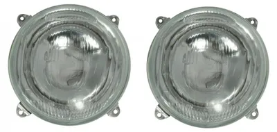 Image de Lot de 2 phares (halogènes) pour tracteur, pelleteuse, pelle hydraulique, 13,8 cm, compatibles avec Massey Ferguson, David Brown, Fo