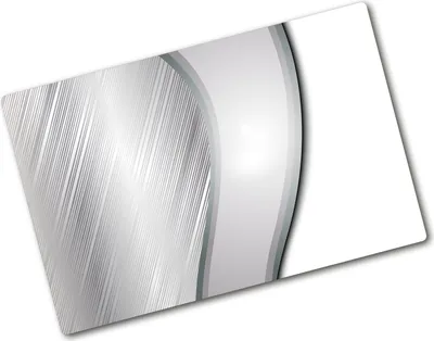 Produktbild von Tulup Glas Herdabdeckplatte - 80x52 cm - Glaskeramikkochfeld-Abdeckung Spritzschutz Glasabdeckplatte - Einteilig - Material-Textur - Metall Textur - Silber