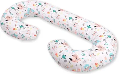 Obrázok produktu pre Podporný tehotenský vankúš, tehotenský vankúš, optimálna podpora a prateľný poťah - modrý