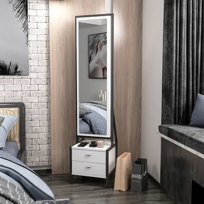 Produktbild von Skye Decor, Elegante - White, Schminktisch, Weiß, 100 % MELAMINBESCHICHTETE SPANPLATTEN, 41 x 35 x 170 cm