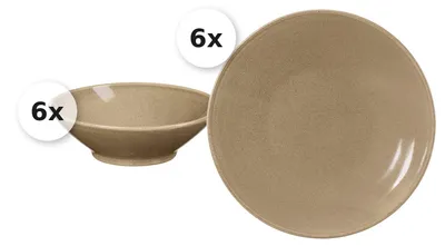 Produktbild von Tafelservice 12 tlg. Sahara hellbraun
